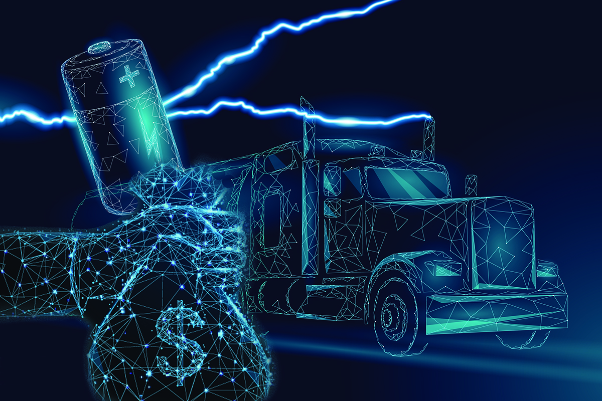 zero-emission truck funding illustration